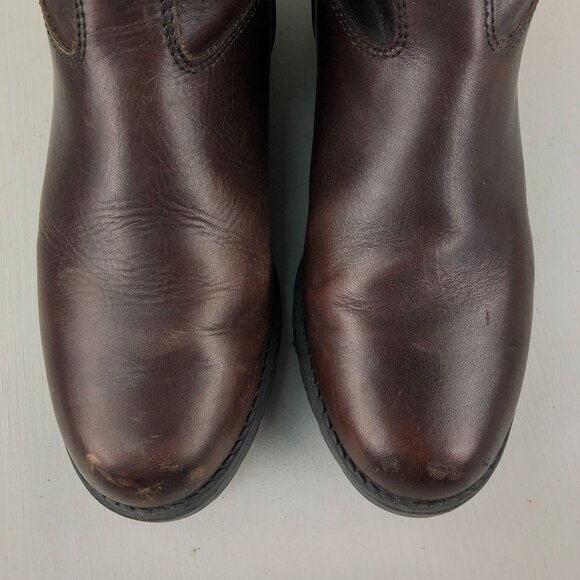 Eddie Bauer VTG Women's Size 8.5B Dark Brown Leather Knee High Tall Riding Boots - Picture 5 of 16